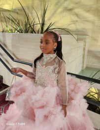 FeatherBlush Fairytale Gown for Girls (Ref: KW002)