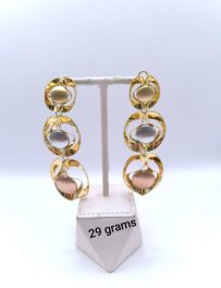 Luxe Aura Yellow Gold Earrings (Ref: JW005)