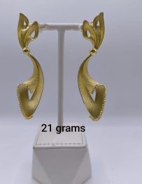 Golden Grace Statement Earrings (Ref: JW006)