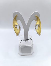 Golden Poise Elegance Earrings (Ref: JW007)