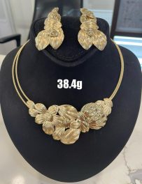 Elegant Circular Necklace & Earring Set  (Ref: JW010)