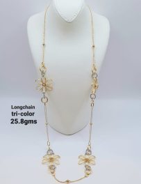 Tricolor Long Necklace Chain (Ref: JW038)